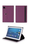 Velvoria Powerway Drn-X1000 10" Tablet Uyumlu Standlı Üniversal Kapaklı Mor Tablet Kılıfı