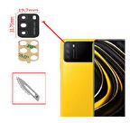 Tkgz Xiaomi POCOPHONE M3 Arka Kamera CAM Lensi + Bistüri Ucu