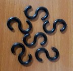 Plastik "s" Kanca 100 Adet Siyah