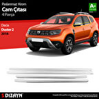 S-Dizayn Dacia Duster Krom Cam Çıtası 4 Prç. 2018-2024