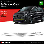 S-Dizayn Mercedes Vito W447 Krom Ön Tampon Çıtası 2 Prç. 2014-2020 Camlı Van