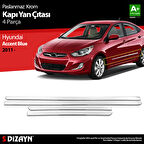 S-Dizayn Hyundai Accent Blue Krom Kapı Yan Çıtası 2011-2017