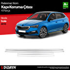 S-Dizayn Skoda Scala Krom Kapı Koruma Çıtası 4 Prç. 2019-2023