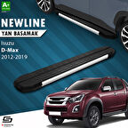 S-Dizayn Isuzu D-Max 2 NewLine Krom Yan Basamak 203 Cm 2012-2019 A+ Kalite