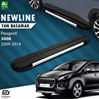 S-Dizayn Peugeot 3008 NewLine Krom Yan Basamak 183 Cm 2009-2016 A+ Kalite