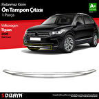 S-Dizayn VW Tiguan Krom Ön Tampon Çıtası 2020-2024 (Mat Krom)