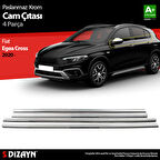 S-Dizayn Fiat Egea Cross Krom Cam Çıtası 4 Prç. 2020 Üzeri