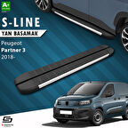 S-Dizayn Peugeot Partner 3 S-Line Aluminyum Yan Basamak 203 Cm 2018 Üzeri A+ Kalite