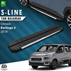 S-Dizayn Citroen Berlingo 3 S-Line Krom Yan Basamak 203 Cm 2018 Üzeri A+ Kalite