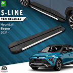 S-Dizayn Hyundai Bayon S-Line Aluminyum Yan Basamak 173 Cm 2021-2024 A+ Kalite