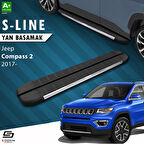 S-Dizayn Jeep Compass 2 S-Line Krom Yan Basamak 173 Cm 2017 Üzeri A+ Kalite