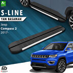 S-Dizayn Jeep Compass 2 S-Line Aluminyum Yan Basamak 173 Cm 2017 Üzeri A+ Kalite
