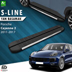 S-Dizayn Porsche Cayenne 2 S-Line Krom Yan Basamak 193 Cm 2011-2017 A+ Kalite