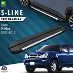 S-Dizayn Isuzu D-Max S-Line Aluminyum Yan Basamak 203 Cm 2002-2012 A+ Kalite