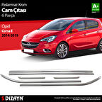 S-Dizayn Opel Corsa E Krom Cam Çıtası 6 Prç. 2015-2019