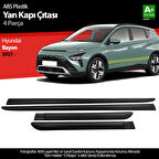 S-Dizayn Hyundai Bayon ABS Plastik Yan Kapı Koruma Çıtası 2021-2024 A+ Kalite
