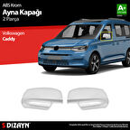 S-Dizayn Volkswagen Caddy ABS Krom Ayna Kapağı 2 Prç 2020 Üzeri