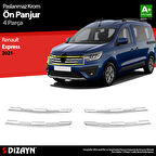 S-Dizayn Renault Express Krom Ön Panjur 4 Prç 2021 Üzeri