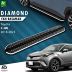 S-Dizayn Toyota C-HR Diamond Krom Yan Basamak 173 Cm 2018-2023 A+ Kalite