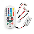 Space Tavan Lambası 18 SMD RGB Led 16 Renk Animasyon 12V/LATV104