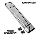 Space Balonlu Gümüş Ön Cam Perdesi Küçük 60X130 / PEON10