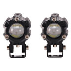 Space Offroad sis lambası 6.5 cm x 4.5cm 6.5cm beyaz-sarı 10w 12-80v set/ LASS347