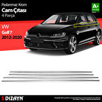 S-Dizayn VW Golf 7 Krom Cam Çıtası 4 Prç 2013-2020