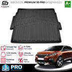 S-Dizayn Peugeot 3008 3D Pro Bagaj Havuzu Üst Bagaj 2016-2023 A+ Kalite