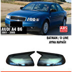 A4 B6 Batman Ayna Kapağı Piano Black / 2004 - 2005