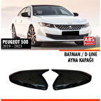 508 Batman Ayna Kapağı Piano Black / 2019-2023