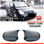 C2 Batman Ayna Kapağı Piano Black / 2004 - 2008