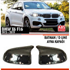 X6 F16 Batman Ayna Kapağı Piano Black / 2014 - 2019