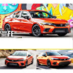 Civic FE Batman Ayna Kapağı Piano Black / 2022 Sonrası