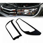 Toyota Hilux Uyumlu Far Çerçevesi Siyah 2016 Sonrası Abs