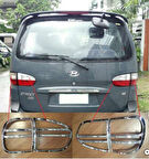 Hyundai Starex Uyumlu 1997 2007 Arka Stop Kaplama ABS(Plastik) Krom