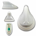 Hyundai Tucson Uyumlu Balık Sırtı Anten Shark Balina Anten Beyaz (Beyaz Silikonlu)