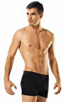 Erkek 2'li Paket Siyah Elastan Likralı Boxer