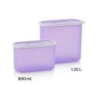 Tupperware Lila Oval Saklama Kabı Set 2li ESC