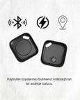 Bluetooth Destekli Akıllı Takip Cihazı | Mobil Uygulama Kontrollü | Kaybolan Eşyalar İçin Konum Bulm