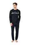 Erkek Uzun Kollu Bisiklet Yaka Pijama Takım 6104