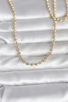 CM 14K Gold Renk Top Zincirli Model 60 cm Kadın Kolye 5886