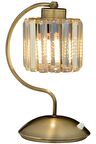 AVONNI ML-65244-1E Eskitme Kaplama Masa Lambası E27 Metal Kristal 20x25cm