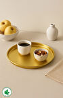 24cm Altın Kaplı Sunum Tabağı