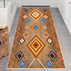 Dijital Baskı Yıkanabilir Kaymaz Taban Salon Halısı Ve Yolluk LNA0630