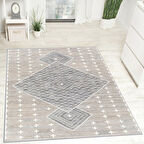 Eliana Home Dijital Baskı Yıkanabilir Kaymaz Taban Salon Halısı Ve Yolluk   LNA0727