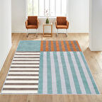 Dijital Baskı Yıkanabilir Kaymaz Taban Salon Halısı Ve Yolluk LNA1028