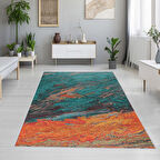 Dijital Baskı Yıkanabilir Kaymaz Taban Salon Halısı Ve Yolluk LNA1201