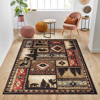 Dijital Baskı Yıkanabilir Kaymaz Taban Salon Halısı Ve Yolluk LNA1755