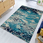 Dijital Baskı Yıkanabilir Kaymaz Taban Salon Halısı Ve Yolluk LNA1799