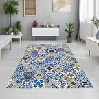 Dijital Baskı Yıkanabilir Kaymaz Taban Salon Halısı Ve Yolluk LNA1878-SD166